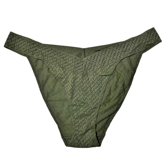 NWT Skims Mesh Logo Cheeky Brief in Olive Women’s 4X - Picture 1 of 6